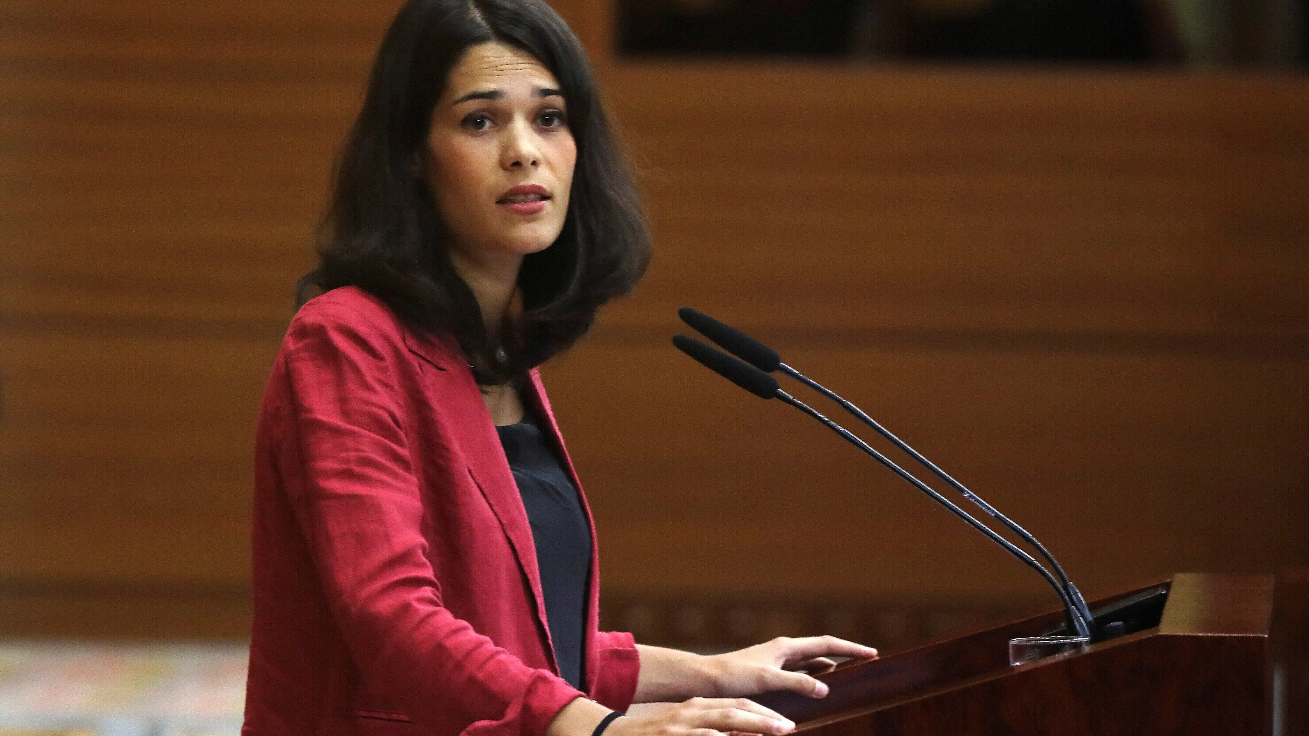 La portavoz de Unidas Podemos en la Asamblea de Madrid, Isa Serra La portavoz de Unidas Podemos en la Asamblea de Madrid, Isa Serra