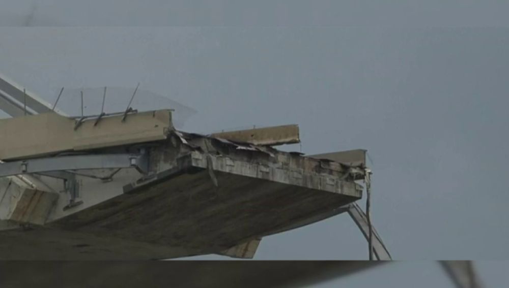 Primer aniversario del derrumbe del puente Morandi de Italia