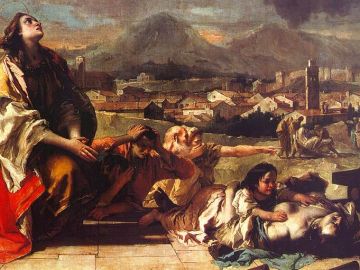 Santa Tecla libera la ciudad de Este de la peste, por Giambattista Tiepolo Santa Tecla libera la ciudad de Este de la peste, por Giambattista Tiepolo