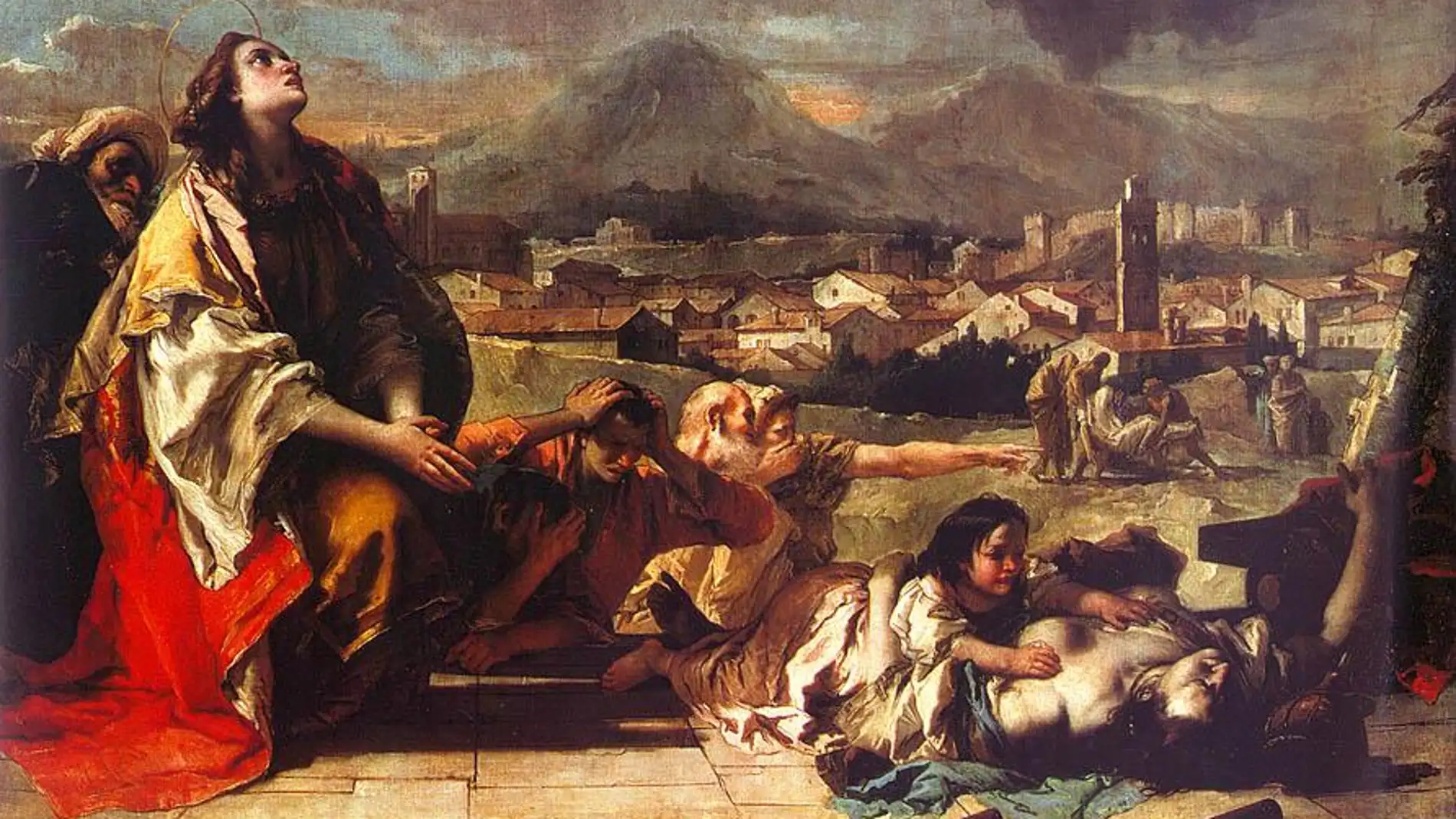 Santa Tecla libera la ciudad de Este de la peste, por Giambattista Tiepolo