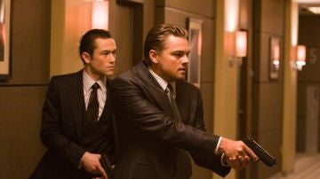 Joseph Gordon Levitt y Leonardo DiCaprio en 'Origen'