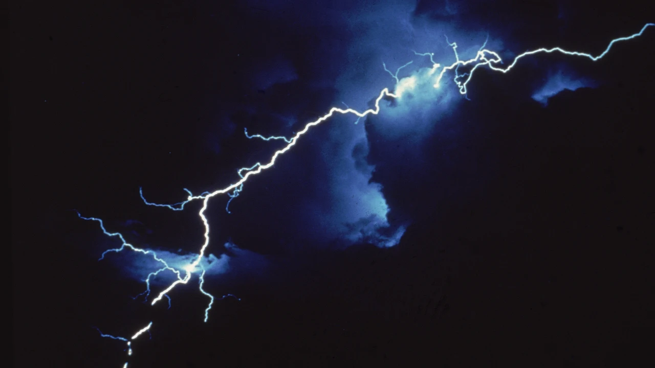 Imagen de archivo de un rayo Imagen de archivo de un rayo