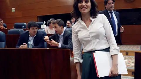 Isabel Díaz Ayuso en la sesión de investidura Isabel Díaz Ayuso en la sesión de investidura