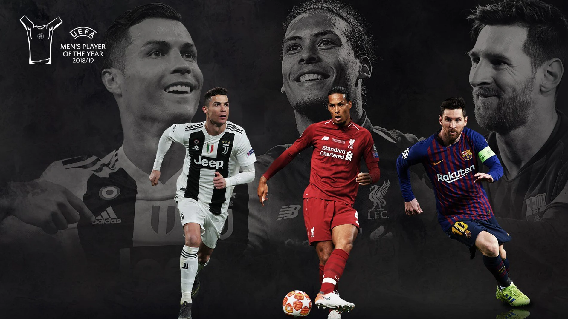 Cristiano, Van Dijk y Messi, nominados por la UEFA a Mejor Jugador del Año Cristiano, Van Dijk y Messi, nominados por la UEFA a Mejor Jugador del Año
