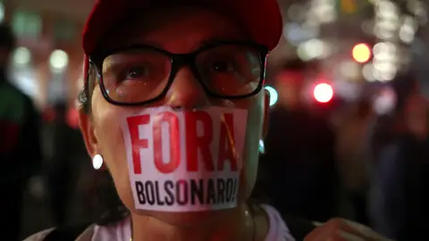 Manifestación contra Bolsonaro en Brasil Manifestación contra Bolsonaro en Brasil