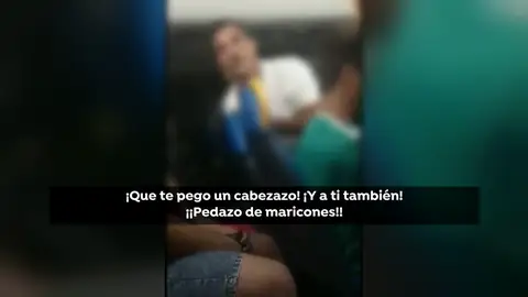 Ataque homófobo en un autobús de Gran Canaria: "¡No me mires así que te pego un cabezazo, pedazo de maricón!" Ataque homófobo en un autobús de Gran Canaria: "¡No me mires así que te pego un cabezazo, pedazo de maricón!"