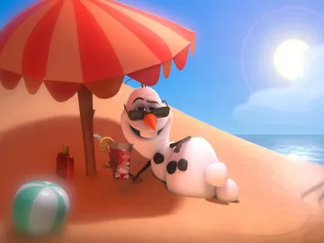 Olaf también está de vacaciones Olaf también está de vacaciones