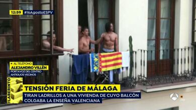 A ladrillazo limpio al confundir una toalla con la bandera valenciana con la Estelada en Málaga