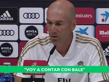 Zidane, sobre Gareth Bale: "Parecía que se iba y está aquí" Zidane, sobre Gareth Bale: "Parecía que se iba y está aquí"