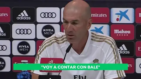 Zidane, sobre Gareth Bale: "Parecía que se iba y está aquí" Zidane, sobre Gareth Bale: "Parecía que se iba y está aquí"