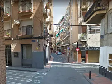 Calle en la que fue encontrada la joven Calle en la que fue encontrada la joven