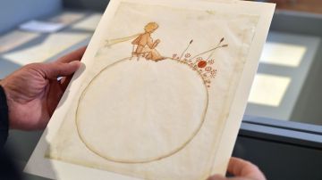Boceto inédito de 'El Principito' de Antoine de Saint-Exupéry