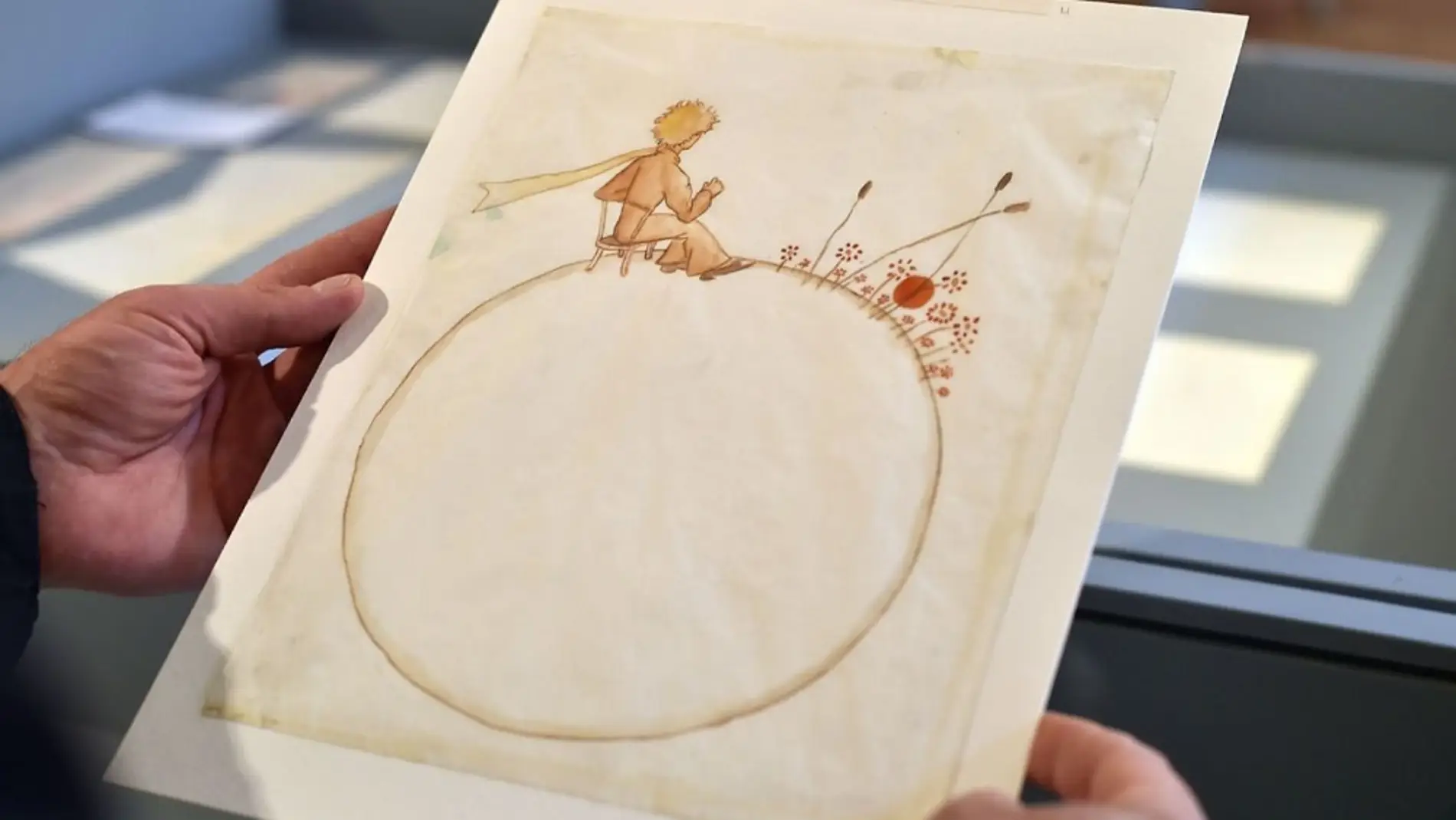 Boceto inédito de 'El Principito' de Antoine de Saint-Exupéry