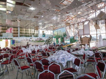 Así quedó la sala tras el atentado