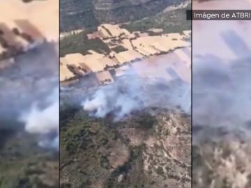 Dos incendios forestales en Guadalajara movilizan a 12 medios aéreos y cerca de 160 efectivos