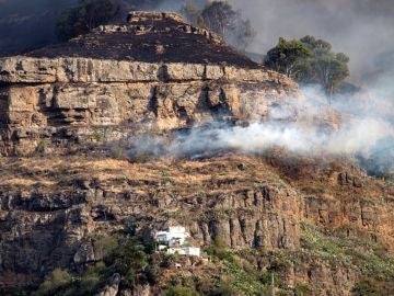 El incendio forestal declarado en Gran Canaria