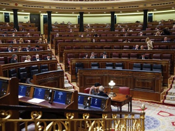 Vista general del Pleno del Congreso de los Diputados. 