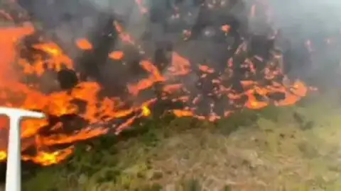Situación del incendio de Gran Canaria Situación del incendio de Gran Canaria