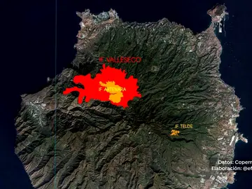 Canarias sufre los efectos de tres incendios en poco más de una semana Canarias sufre los efectos de tres incendios en poco más de una semana