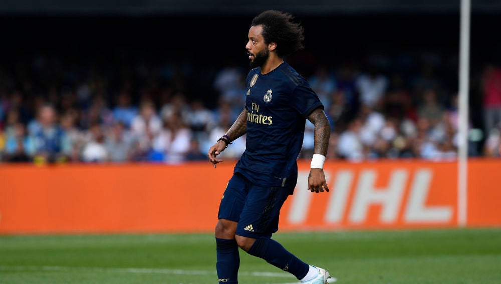 Marcelo en el partido contra el Celta