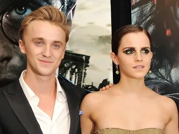 Tom Felton y Emma Watson Tom Felton y Emma Watson