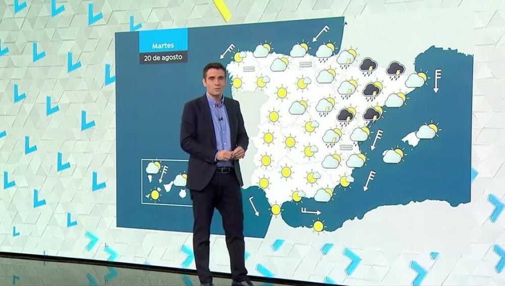 Descenso en los termómetros y fuertes tormentas en Aragón y Cataluña 