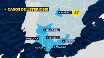 Mapa de afectados por listeriosis Mapa de afectados por listeriosis