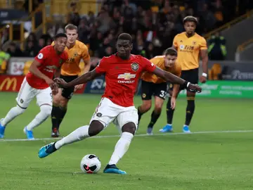 Pogba falló el penalti contra el Wolves Pogba falló el penalti contra el Wolves