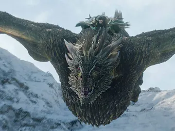 Jon Snow montando en Rhaegel, 'Juego de Tronos' HBO Jon Snow montando en Rhaegel, 'Juego de Tronos' HBO