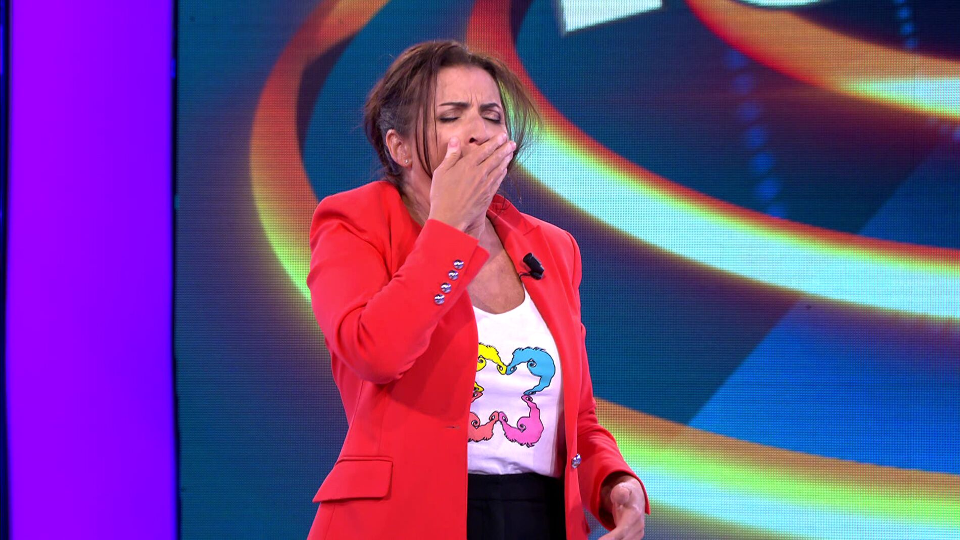 Silvia Abril dormida en '¡Ahora caigo!'
