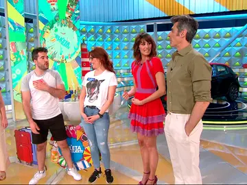 Un concursante de 'La ruleta de la suerte' compite contra Laura Moure por la “delantera” Un concursante de 'La ruleta de la suerte' compite contra Laura Moure por la “delantera”