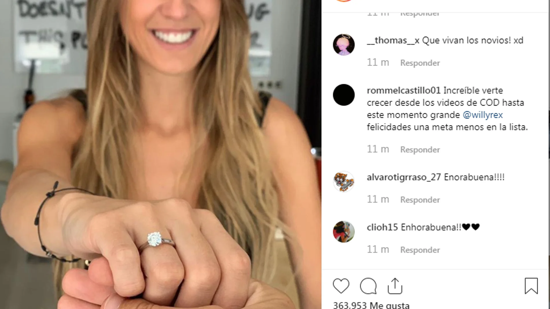 Recorte de la imagen de la cuenta de Instagram de Willyrex Recorte de la imagen de la cuenta de Instagram de Willyrex