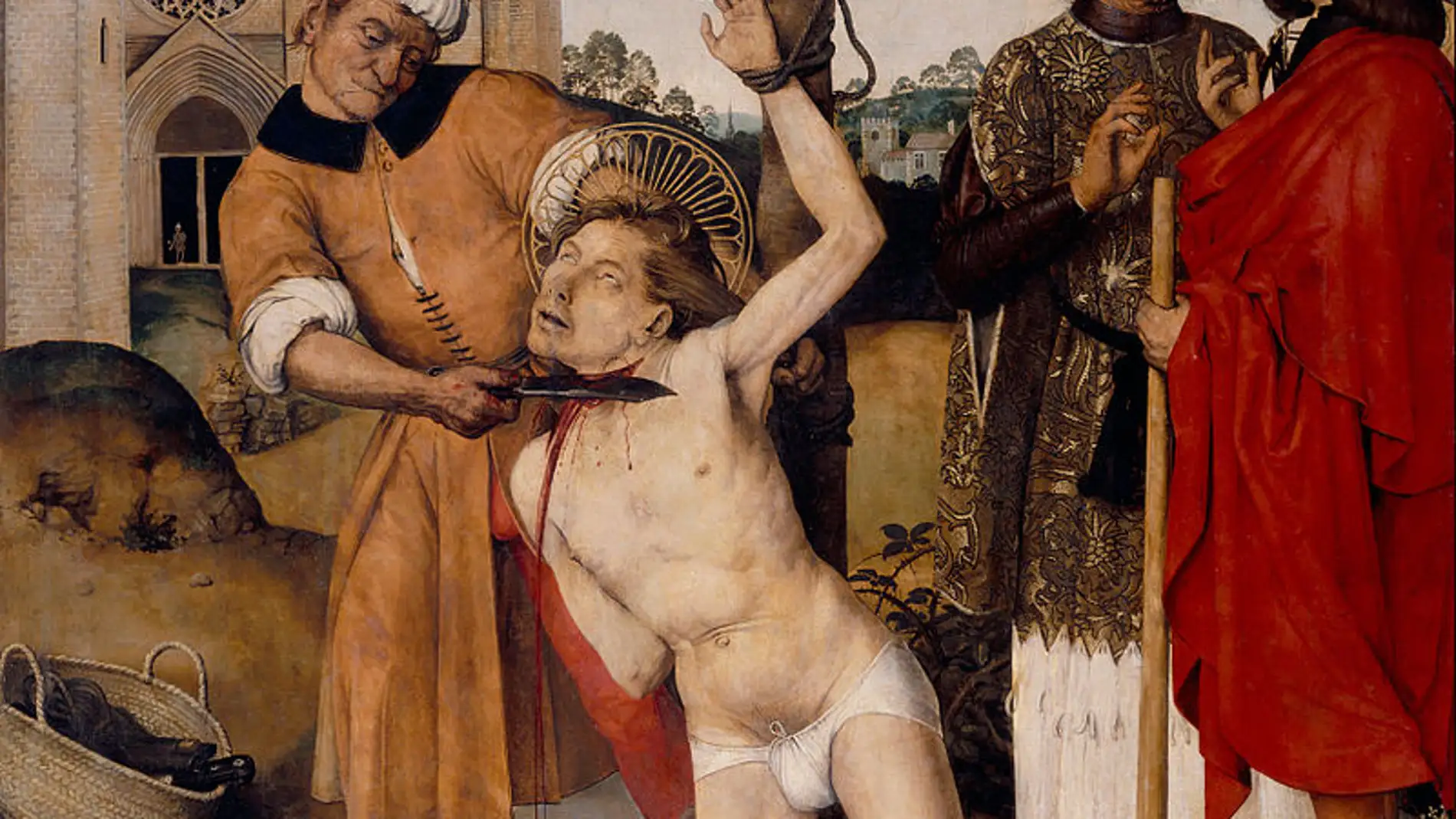 "Degollación de San Cucufato", Ayne Bru ( Museo Nacional de Arte de Cataluña, Barcelona)