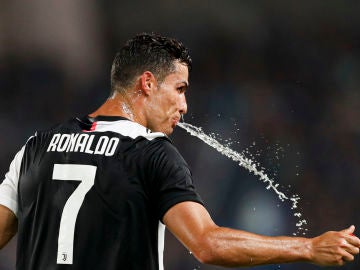 Cristiano Ronaldo, disputando un partido con la Juventus
