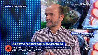 Alfonso Carrascosa, microbiólogo del CSIC, ofrece una serie de recomendaciones para no contagiarse de listeriosis