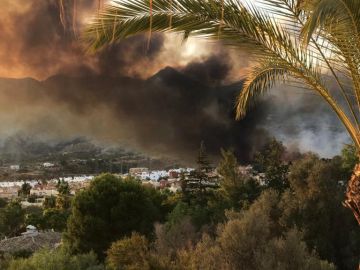 Imagen del incendio en Marbella