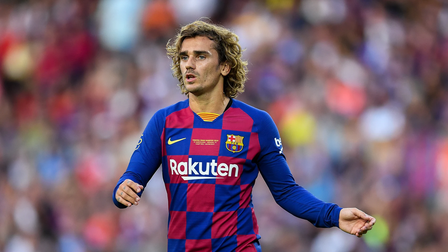 Griezmann, durante un partido con el Barça Griezmann, durante un partido con el Barça
