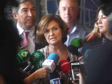 La vicepresidenta del Gobierno, Carmen Calvo La vicepresidenta del Gobierno, Carmen Calvo