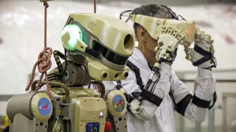 El androide ruso que viaja a la EEI El androide ruso que viaja a la EEI
