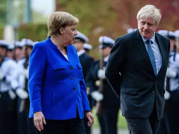 Angela Merkel y Boris Johnson en Berlín Angela Merkel y Boris Johnson en Berlín