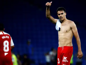 Reguilón, tras el partido contra el Espanyol Reguilón, tras el partido contra el Espanyol