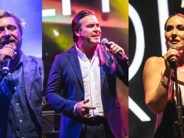 Juan Peña, A Dos Velas y Rosario Mohedano en el Starlite de Marbella Juan Peña, A Dos Velas y Rosario Mohedano en el Starlite de Marbella