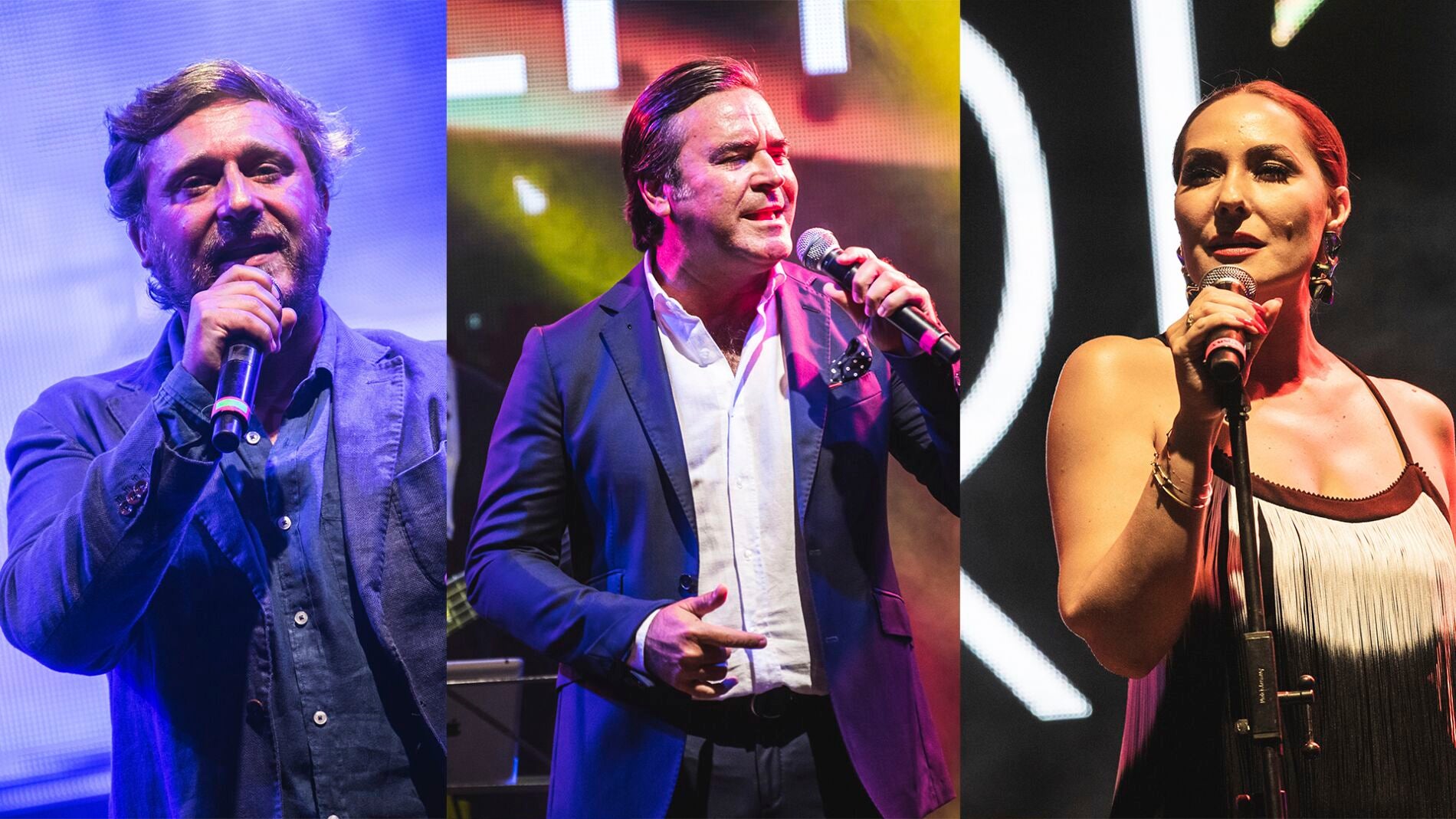 Juan Peña, A Dos Velas y Rosario Mohedano en el Starlite de Marbella