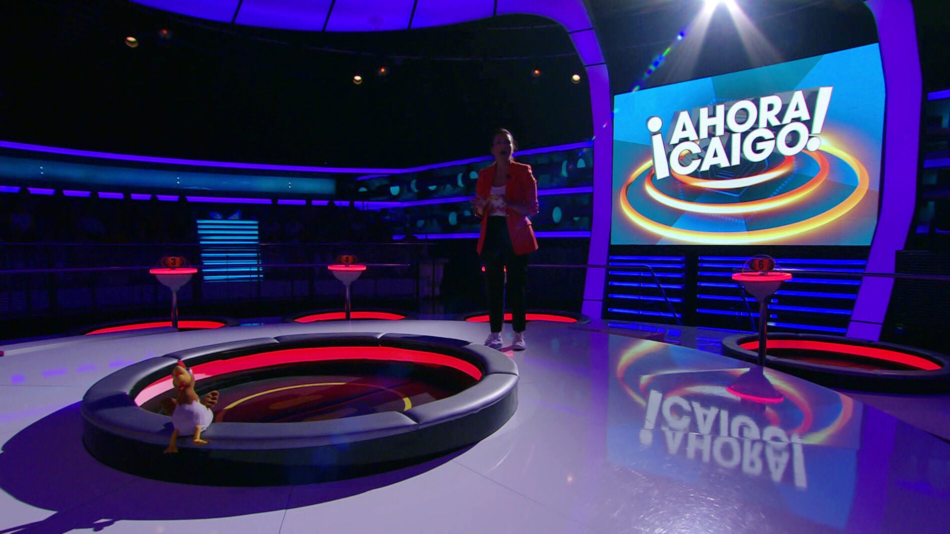 El plató de '¡Ahora caigo!' sin luz