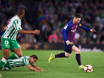 Messi, jugador del Barça, frente al Real Betis Balompié 