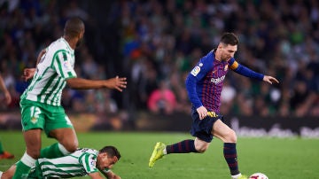 Messi, jugador del Barça, frente al Real Betis Balompié 
