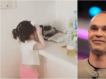 La tierna llamada de la hija de Iniesta La tierna llamada de la hija de Iniesta