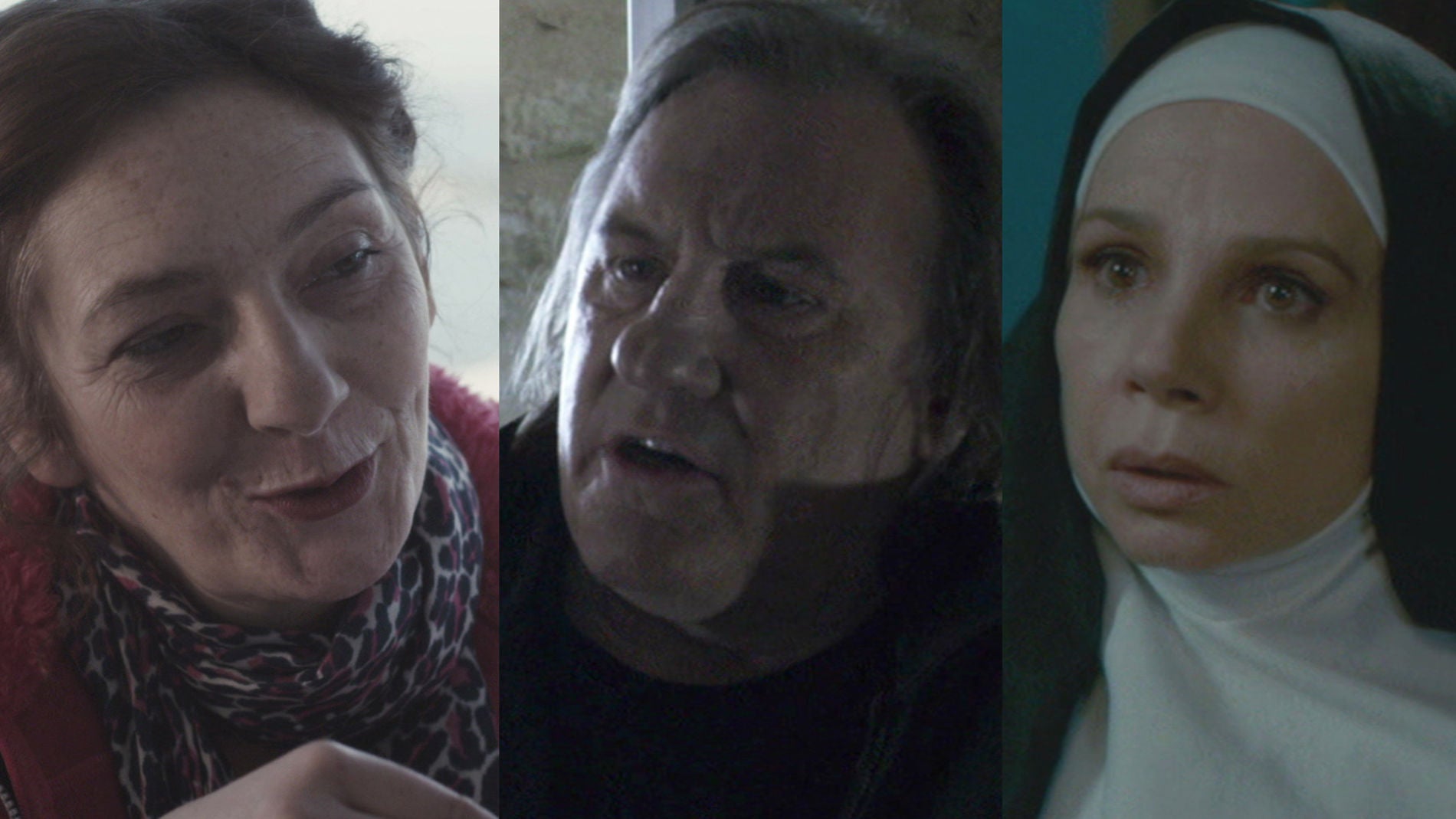 Corinne Masiero, G&eacute;rard Depardieu y Victoria Abril en 'Inspectora Marleau'