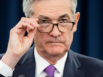 El presidente de la Reserva Federal (Fed) de Estados Unidos, Jerome Powell, durante una rueda de prensa El presidente de la Reserva Federal (Fed) de Estados Unidos, Jerome Powell, durante una rueda de prensa