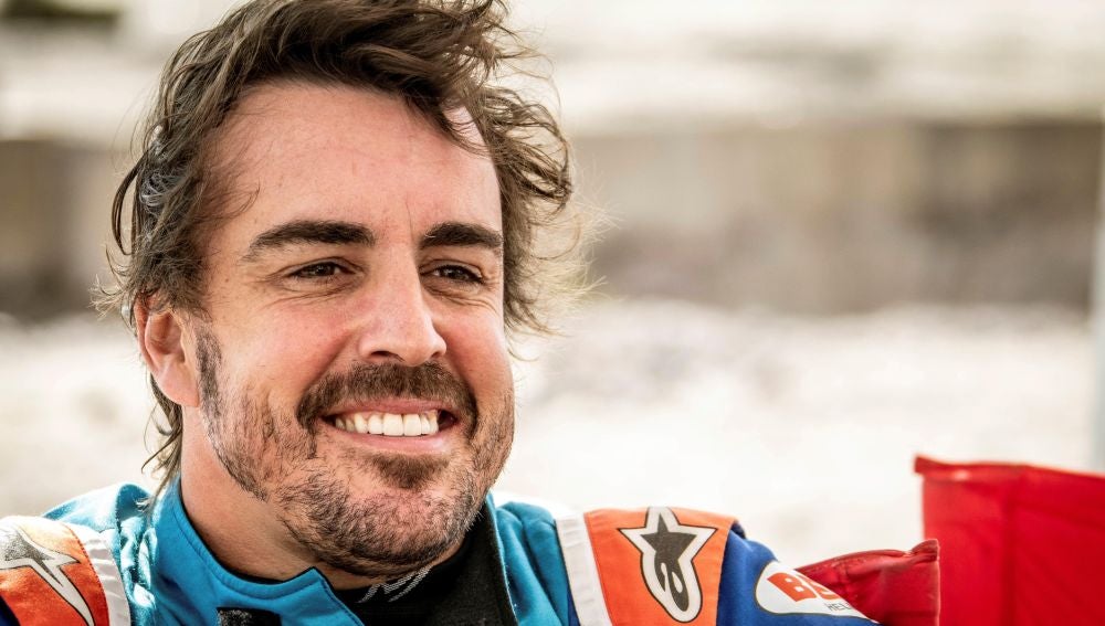 Fernando Alonso, durante los test de Namibia